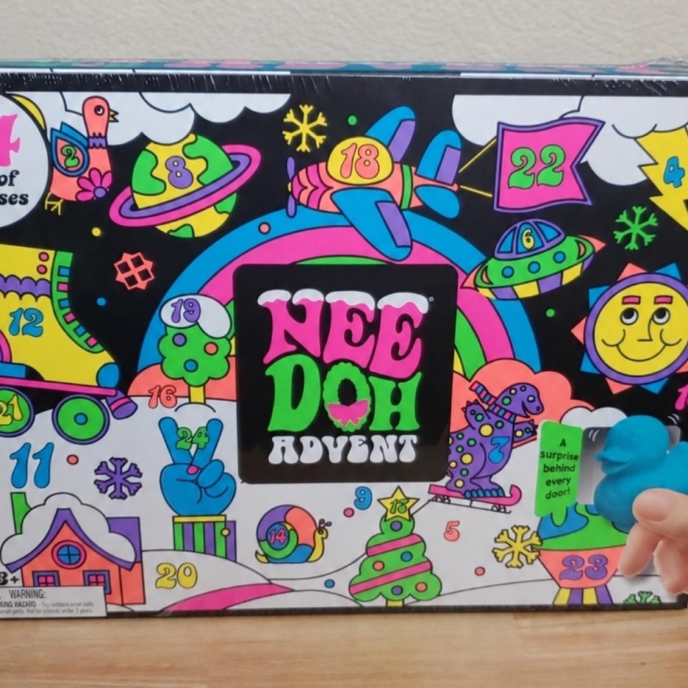 Schylling NeeDoh Advent Calendar 24 Days Authentic Sealed